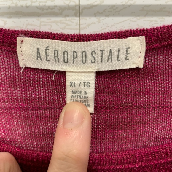 Aero Pink Sheer Top Size XL - Picture 3 of 3